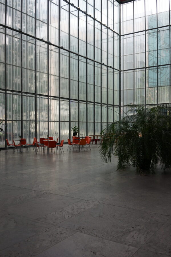Red chairs